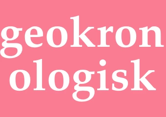 Synonym geokronologisk