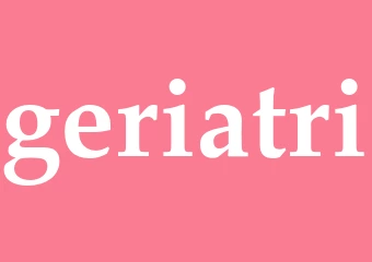 Synonym geriatri