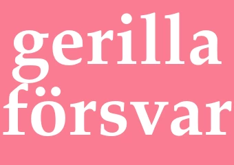 Synonym gerillaförsvar