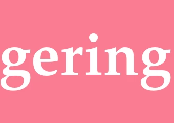 Synonym gering