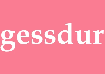 Synonym gessdur