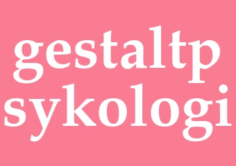 Synonym gestaltpsykologi