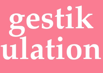 Synonym gestikulation