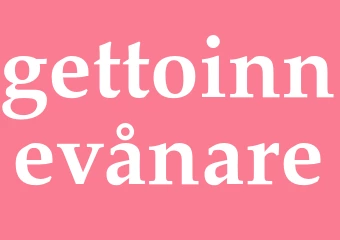 Synonym gettoinnevånare