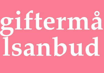 Synonym giftermålsanbud