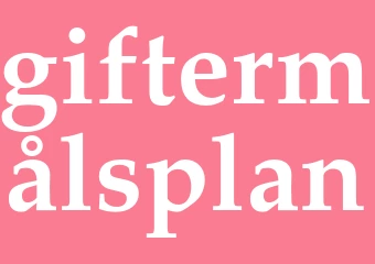 Synonym giftermålsplan
