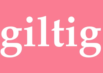 Synonym giltig