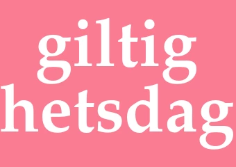 Synonym giltighetsdag