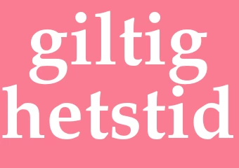 Synonym giltighetstid