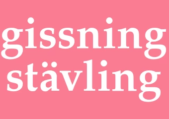 Synonym gissningstävling