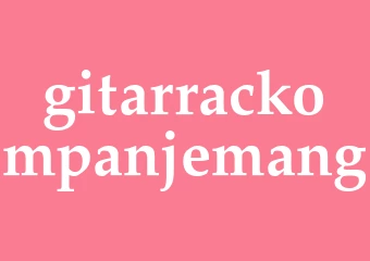 Synonym gitarrackompanjemang