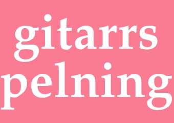 Synonym gitarrspelning