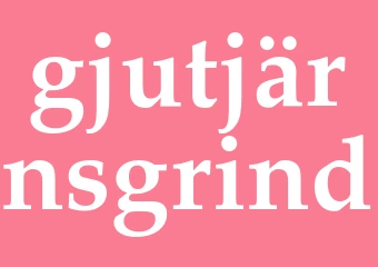 Synonym gjutjärnsgrind