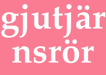 Synonym gjutjärnsrör