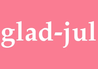 Synonym glad jul