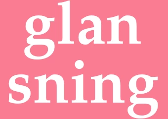 Synonym glansning