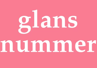 Synonym glansnummer