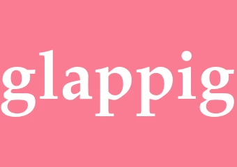 Synonym glappig