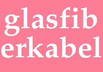 Synonym glasfiberkabel
