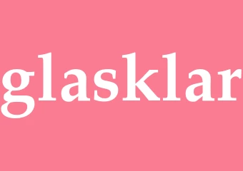 Synonym glasklar