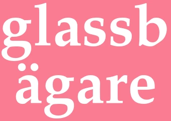 Synonym glassbägare