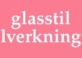 Synonym glasstillverkning