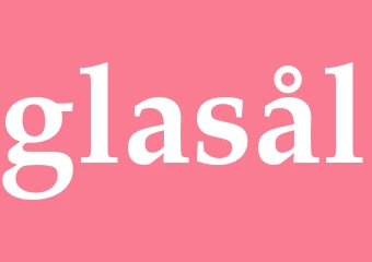 Synonym glasål