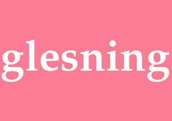 Synonym glesning