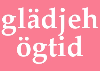 Synonym glädjehögtid