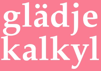 Synonym glädjekalkyl