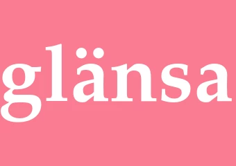 Synonym glänsa