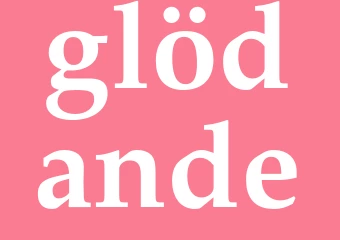 Synonym glödande