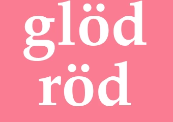 Synonym glödröd