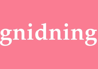 Synonym gnidning