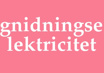 Synonym gnidningselektricitet
