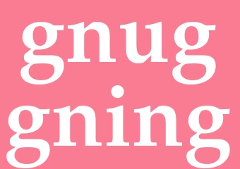 Synonym gnuggning