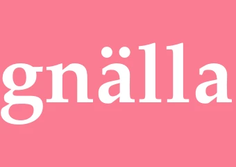 Synonym gnälla