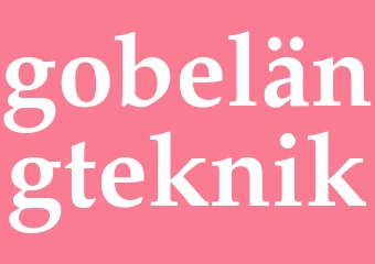 Synonym gobelängteknik
