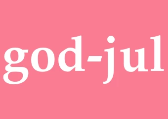 Synonym god jul
