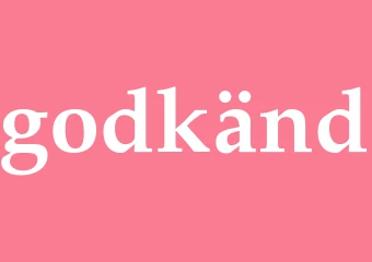 Synonym godkänd