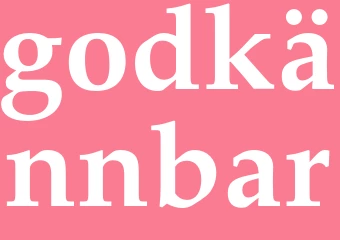 Synonym godkännbar