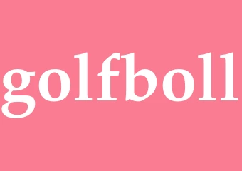 Synonym golfboll