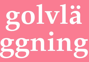 Synonym golvläggning