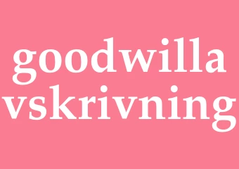 Synonym goodwillavskrivning