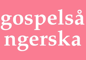 Synonym gospelsångerska