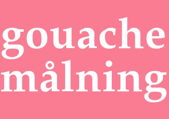 Synonym gouachemålning