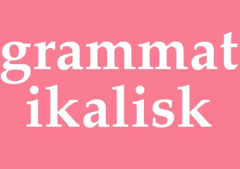 Synonym grammatikalisk