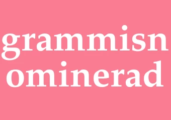 Synonym grammisnominerad