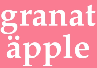 Synonym granatäpple