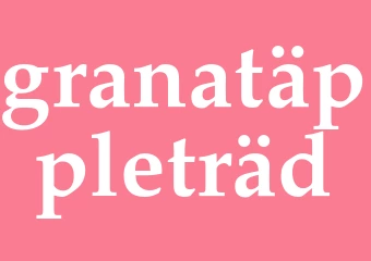 Synonym granatäppleträd